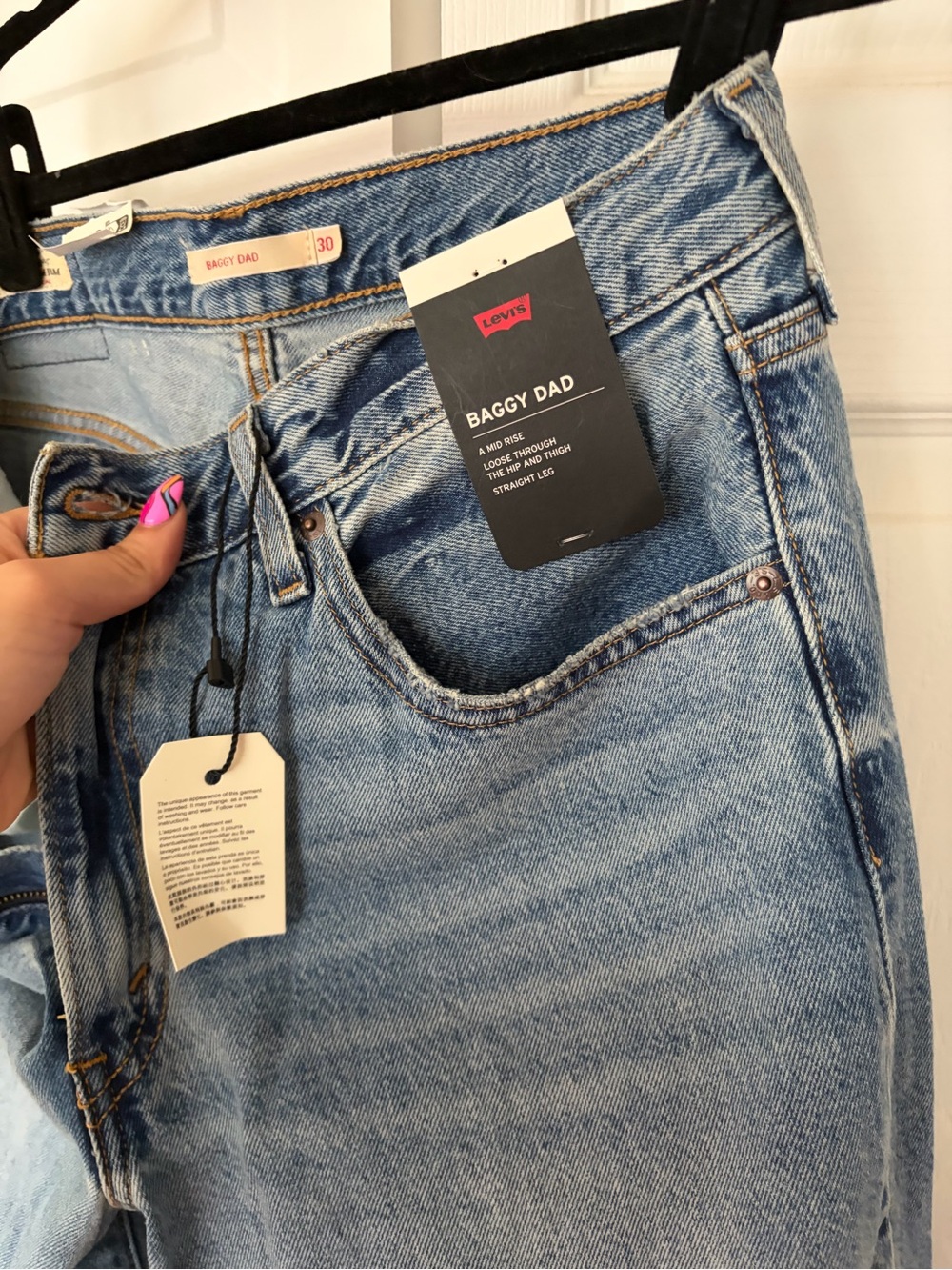 Levi's Light Blue Boyfriend Jeans - Picture 5 of 7
